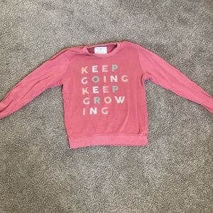 Anthropology keep going keep growing sweatshirt, 🩷🩵 Mornings